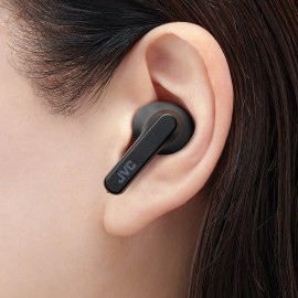 Jvc Riptidz Bluetooth Earbuds, True Wireless With Charging Case (Black)