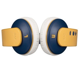 Jvc Tinyphones Bluetooth Children'S On-Ear Headphones, Volume Limiting, Yellow, Ha-Kd10W