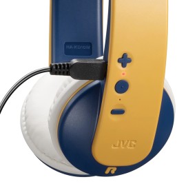 Jvc Tinyphones Bluetooth Children'S On-Ear Headphones, Volume Limiting, Yellow, Ha-Kd10W