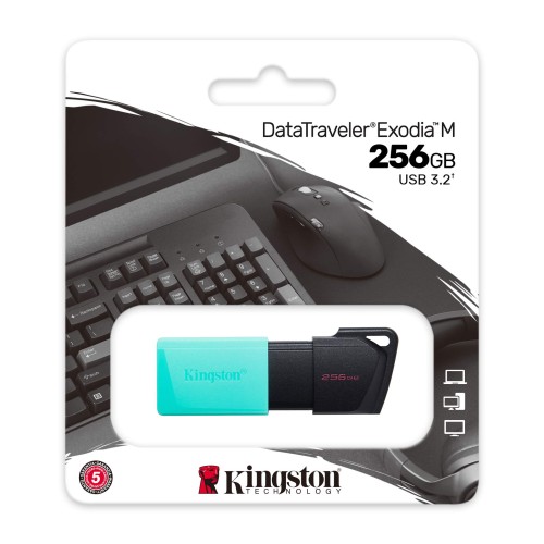 Kingston DataTraveler Exodia M - USB flash drive - 256 GB - USB 3.2 Gen 1