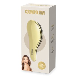 Cosmopolitan Electroplated Detangling Hair Brush (Gold)