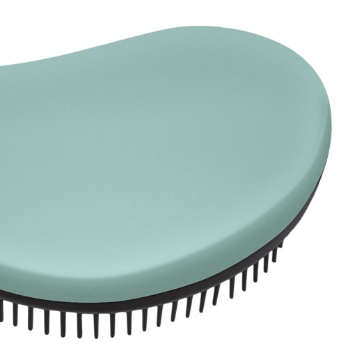 Cosmopolitan Electroplated Detangling Hair Brush (Blue And Sliver)