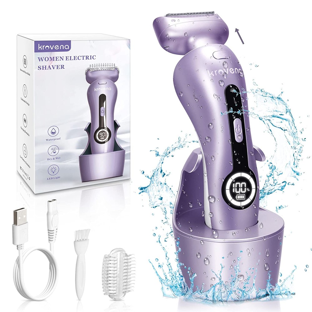 Electric Shaver for Women Best Electric Razor for Womens Bikini Legs Underarm Public Hairs Rechargeable Trimmer