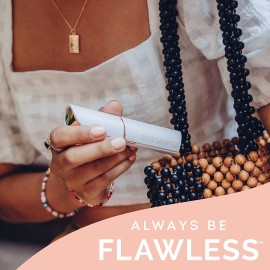 Finishing Touch Flawless Facial Hair Remover for Women, Blush/Rose Gold Electric Face Razor