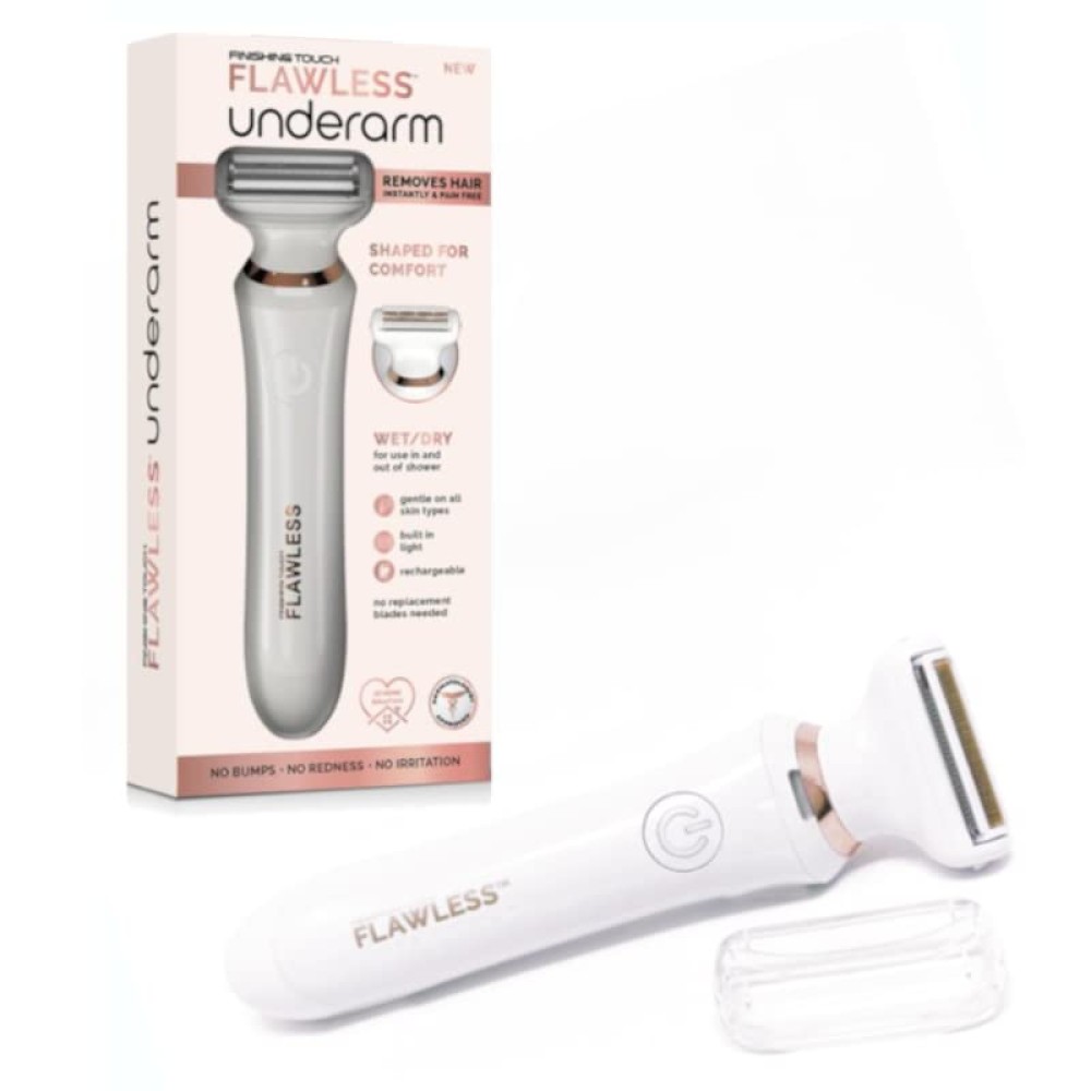 Finishing Touch Flawless Underarm Hair Removal Electric Razor Device, Designed to Shave and Contour Womens Sensitive Underarm Area