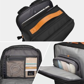 Hp hope Business Travel Backpack, Waterproof RFID Anti Theft Work Backpack for Men Women, 15.6 Inch Smart Laptop Backpack with USB Charging Port & Wet Pocket, Black