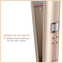 INFINITIPRO BY CONAIR Frizz Free Titanium Ceramic Flat Iron, 1-inch