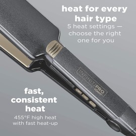 INFINITIPRO BY CONAIR Tourmaline Ceramic Flat Iron, 2-inch