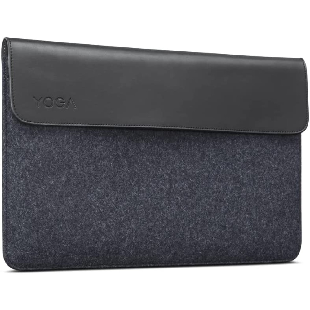 Lenovo Yoga Laptop Sleeve for 15-Inch Computer, Leather and Wool Felt, Magnetic Closure