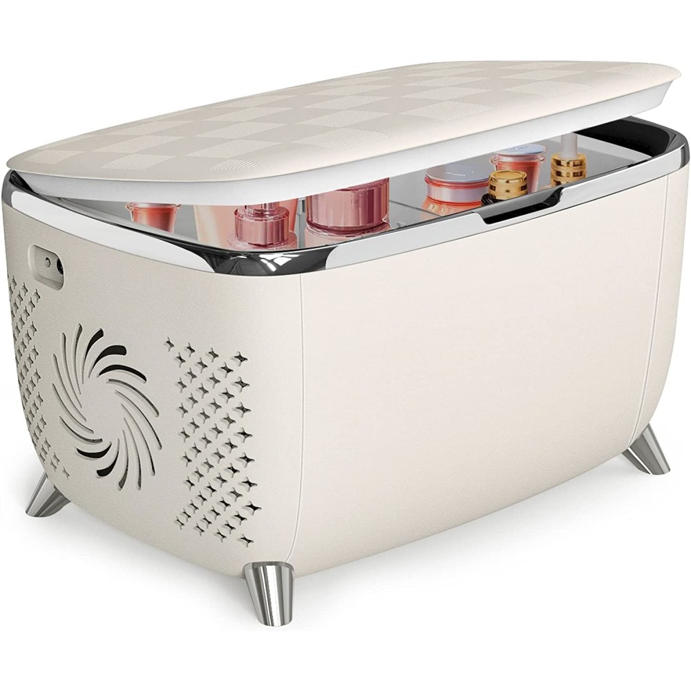 Living Enrichment Mini Fridge 6 Liters, Skincare Fridge, Low Noise and Lightweight Cosmetic Fridge