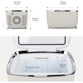 Living Enrichment Mini Fridge 6 Liters, Skincare Fridge, Low Noise and Lightweight Cosmetic Fridge