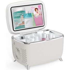 Living Enrichment Mini Fridge 6 Liters, Skincare Fridge, Low Noise and Lightweight Cosmetic Fridge