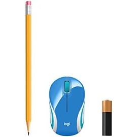 Logitech Wireless Mini Mouse M187 & 14" Sleeve Bundle - Red/Blue Camo