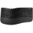 Microsoft Ergonomic Keyboard - Black. Wired, Comfortable, Ergonomic Keyboard with Cushioned Wrist and Palm Support. Split Keyboard. Dedicated Office Key.