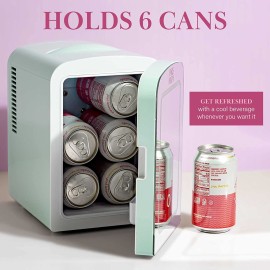 Paris Hilton Mini Refrigerator, Aqua, 4liters