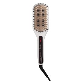 REMINGTON SHINE THERAPY Argan Oil & Keratin Infused Straightening Brush/Heated Styling Brush/Paddle Brush