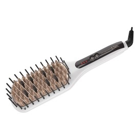 REMINGTON SHINE THERAPY Argan Oil & Keratin Infused Straightening Brush/Heated Styling Brush/Paddle Brush