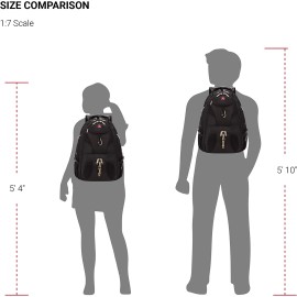 SwissGear 1900 Scansmart TSA 17 Laptop Backpack, Navy Ballistic, 19-Inch