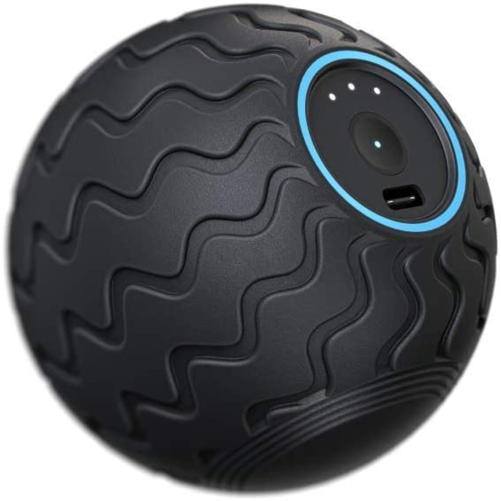 Wave Series Wave Solo - Handheld Bluetooth Enabled Massage Device for Athletes - Ultra-Portable Vibration Therapy Ball with QuietRoll Technology & 3 Customizable Vibration Frequencies in Therabody App