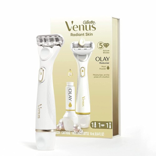 Gillette Venus Radiant Skin Moisturizing Women’s Razor For Dry And Sensitive Skin With Olay Moisturizer Dispenser