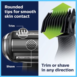 Philips Norelco Body Groomer Series 3000 Body Shaver Showerproof Hair Trimmer for Men