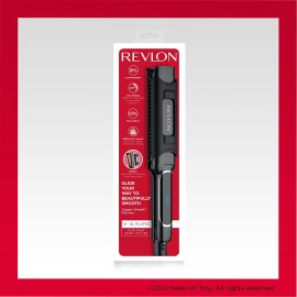 Revlon Copper Smooth Hair Flat Iron | Frizz Control for Fast and Shiny Styles, (XL 1-1/2 in), Black