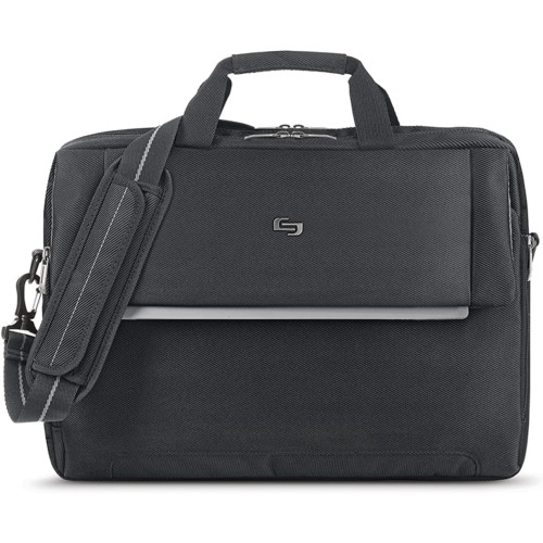 Solo Chrysler 17.3-Inch Laptop Briefcase, Black