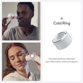 TheraFace Hot and Cold Rings - Facial Therapy Care Device Attachment Kit to Improve Skin Radiance and Blood Flow and Reduce Face Tightening - Powered by Cryothermal Technology
