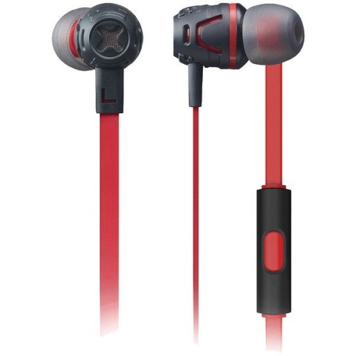 Phiaton Extreme Bass-Boosting In-Ear Headphones with Microphone (Red)