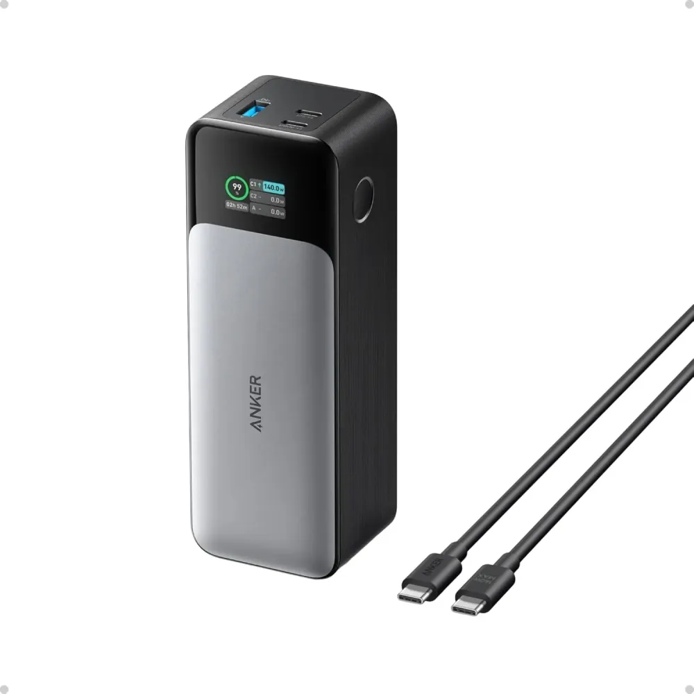 Anker 737 Power Bank - 140 W 24,000 mAh 3-Port Laptop Charger