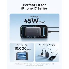 Anker Nano Power Bank - 45 W 10,000 mAh Portable Charger