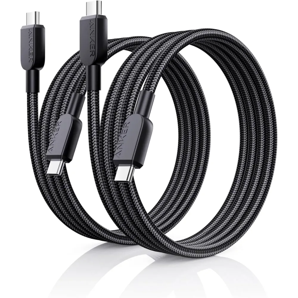 Anker USB C to USB C Cable (2Pack - 3FT),240 W Type-C Fast Charging Cord