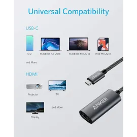 Anker USB C to HDMI Adapter (4K@60Hz) - 310 USB-C Adapter (4K HDMI)
