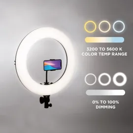 Angler 90 W Bi-Color LED Ring Light Kit (18'') - Photography Accessories