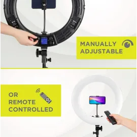 Angler 90 W Bi-Color LED Ring Light Kit (18'') - Photography Accessories