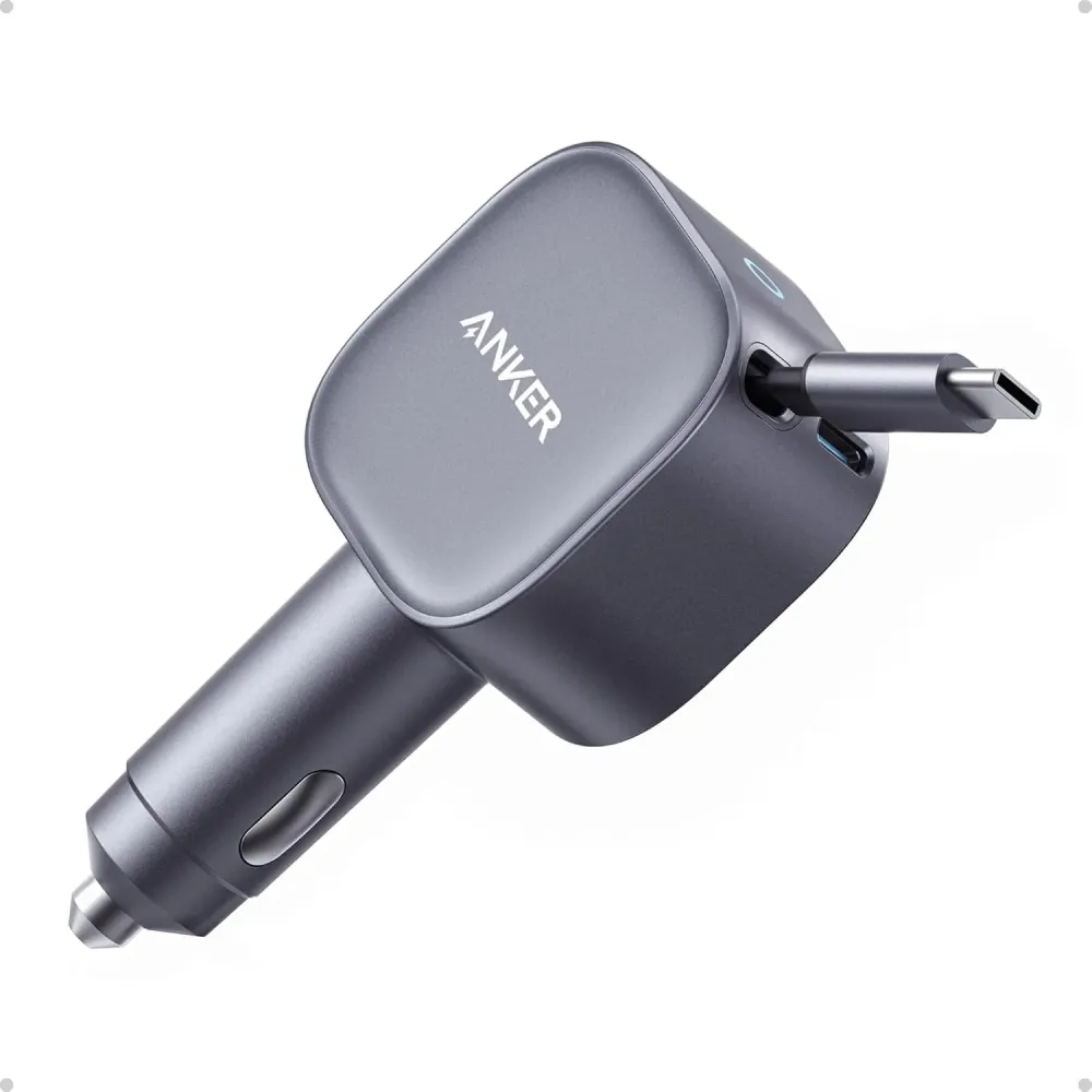Anker 50W Retractable USB-C Car Charger