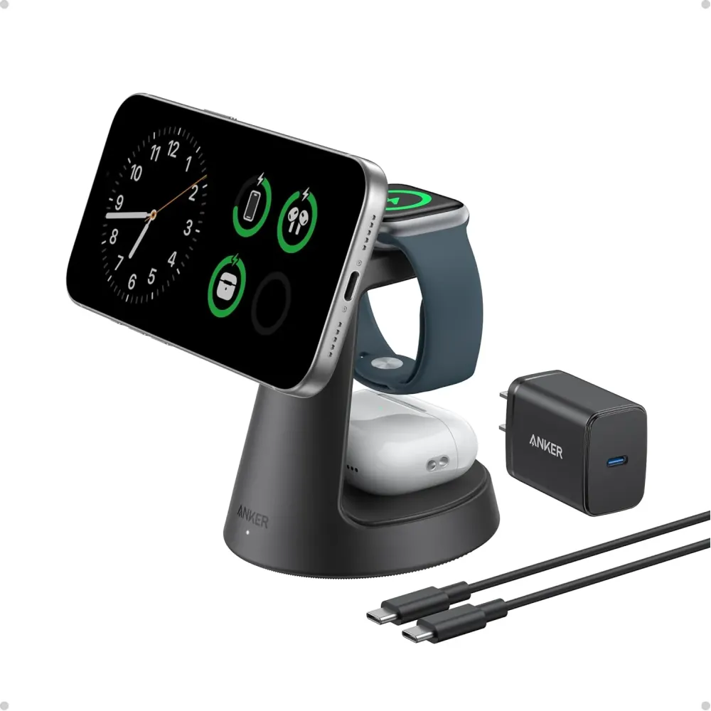 Anker MagSafe Charger Compatible - MagGo 3-in-1 Charging Station