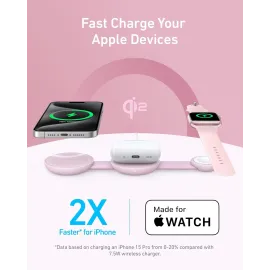 Anker MagSafe Compatible 3-in-1 Wireless Charging Station