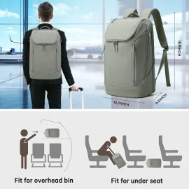 BANGE Commute backpack can hold 15.6 in laptop,Flight approved carry on backpack for men