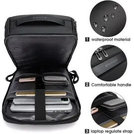 BANGE Business Smart Backpack Waterproof fit 15.6 in Laptop Backpack with USB Charging