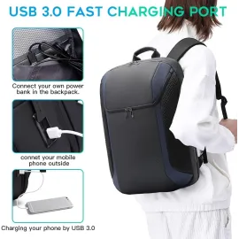 BANGE Smart Business Laptop Backpack Waterproof can fit 15.6-17.3 in Laptop with 3.0 USB