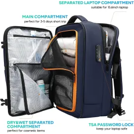 BANGE Aurex 7875 Compression Travel Backpack – Lightweight 1.23 kg