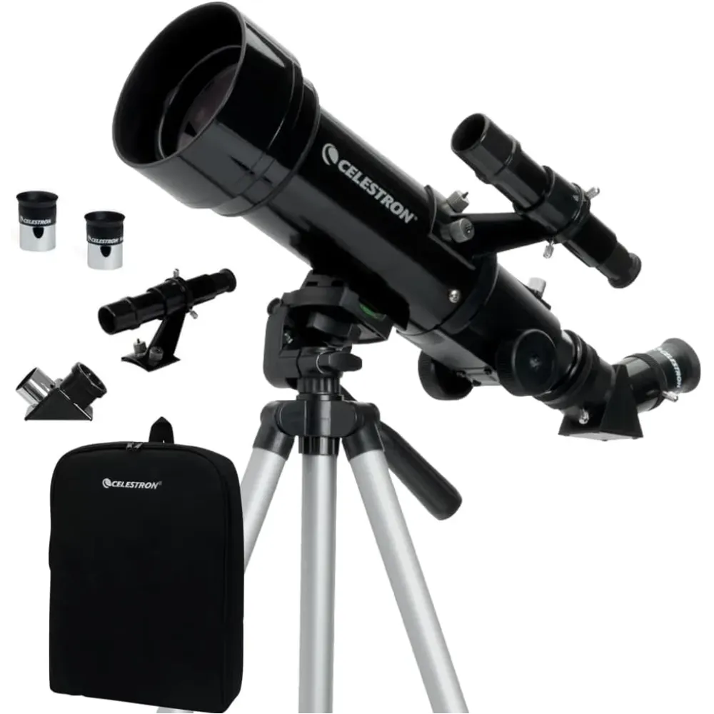 Celestron Travel Scope 70 Portable Refractor Telescope – 70mm Aperture