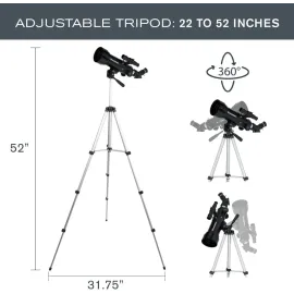 Celestron Travel Scope 70 Portable Refractor Telescope – 70mm Aperture