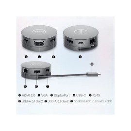 Dell 7-in-1 USB-C Multiport Adapter (DA310)