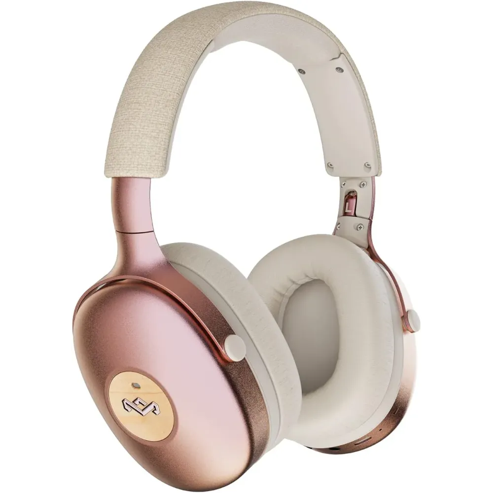 House of Marley Positive Vibration XL ANC: Noise Cancelling Over-Ear Headphones with Microphone