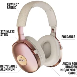 House of Marley Positive Vibration XL ANC: Noise Cancelling Over-Ear Headphones with Microphone
