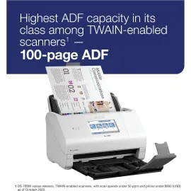 Epson DS-785 W Color Duplex Desktop Document Scanner - up to 45 ppm