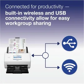Epson DS-785 W Color Duplex Desktop Document Scanner - up to 45 ppm