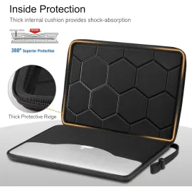 FINPAC Hard Laptop Sleeve with Accessory Pouch Compatible with 15.3 inch MacBook Air